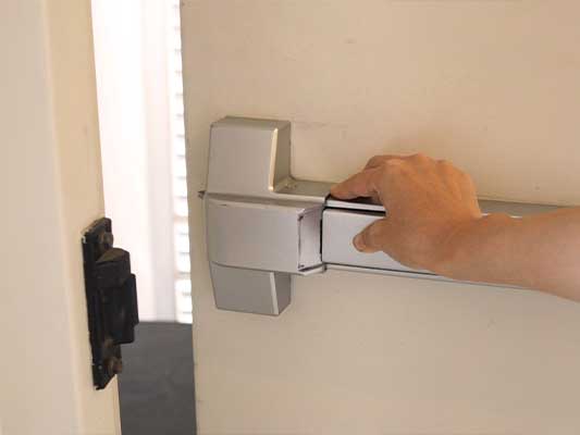 exit door push bar handle